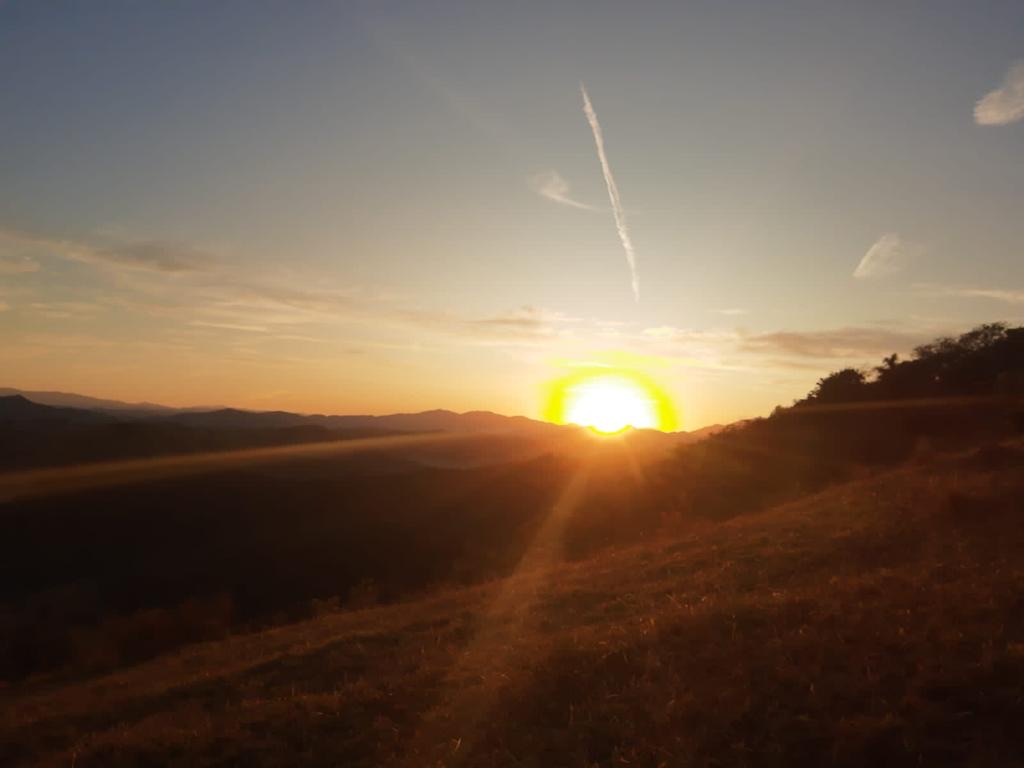 Pôr do sol na serra